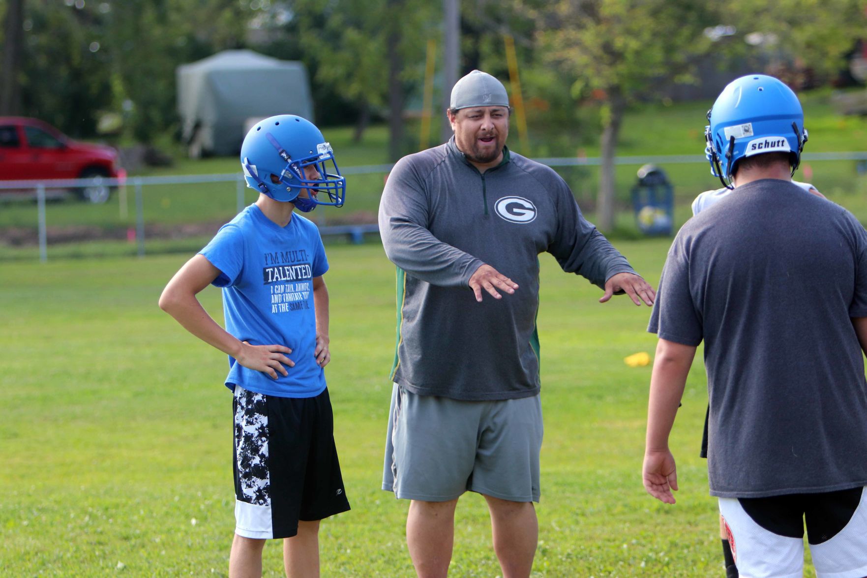 New Lisbon Football Practice
